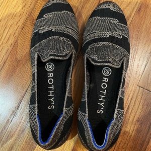 Rothys Golden Shimmer Loafers - size 6.5